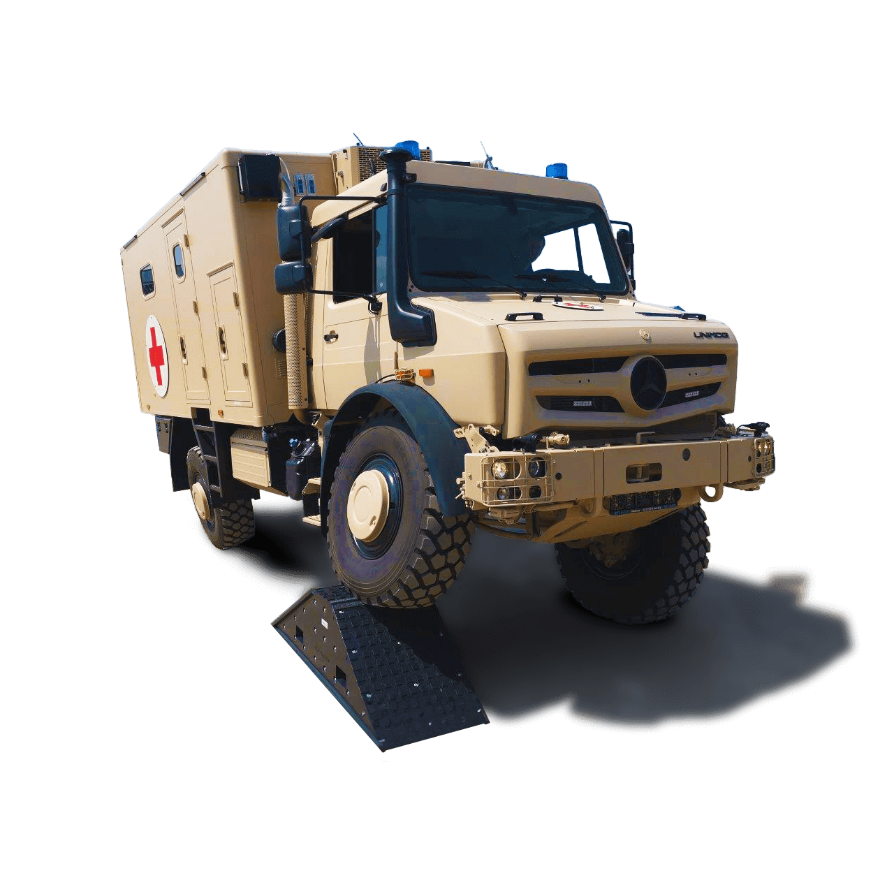 Auffahrrampe der RZ GmbH für hochgeländegängige Fahrzeuge