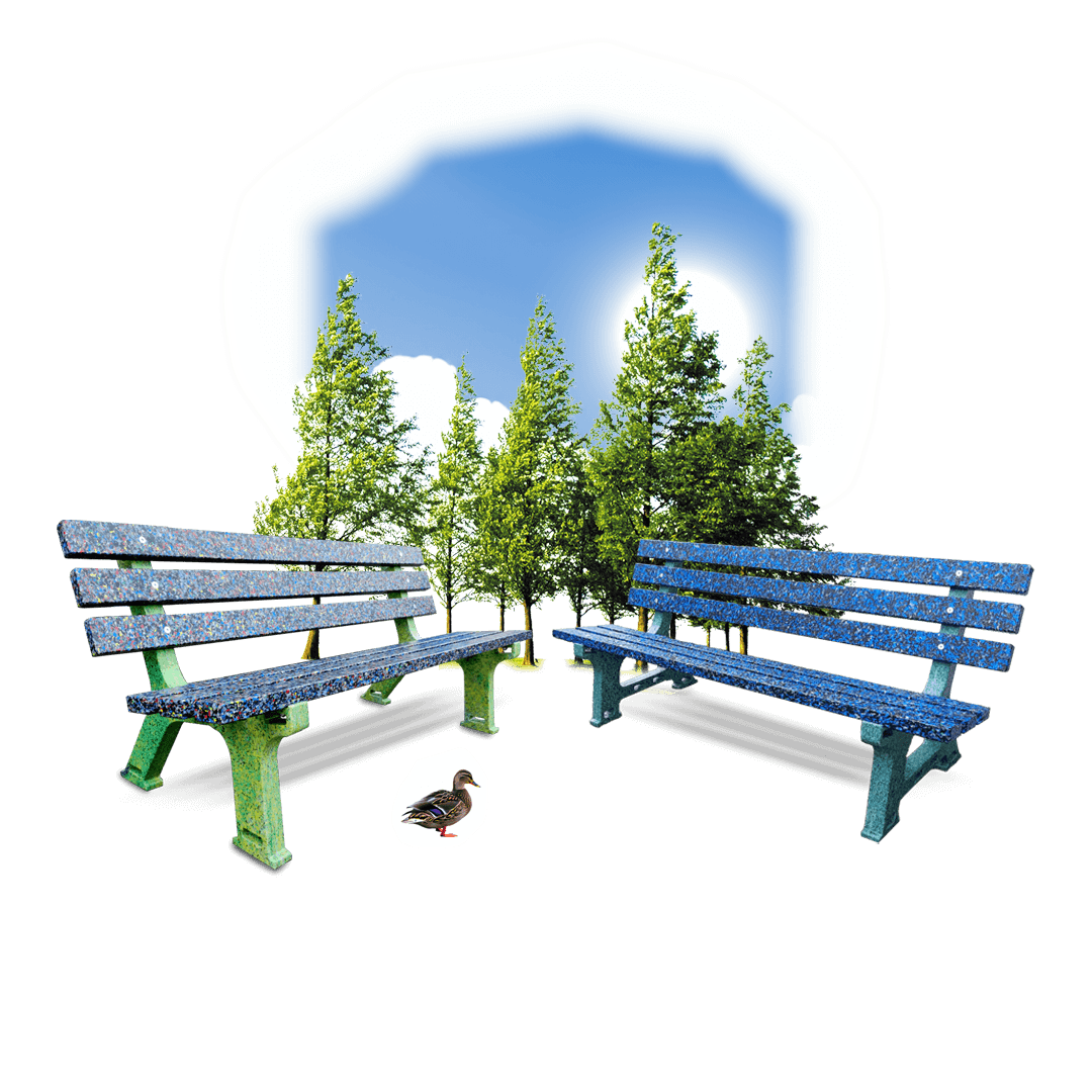 Parkbank Blau Kunststoff RZ GmbH