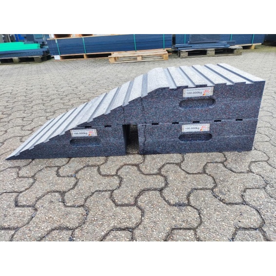 Rampe 1200 x 490 x 320 | 90 to. Set für Baggerverladung mit Querrippung 4 RZ60362- (5)