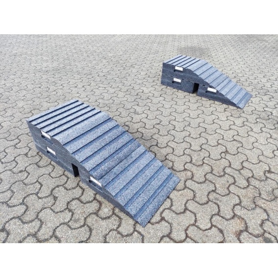 Rampe 1200 x 490 x 320 | 90 to. Set für Baggerverladung mit Querrippung 2 RZ60362- (3)