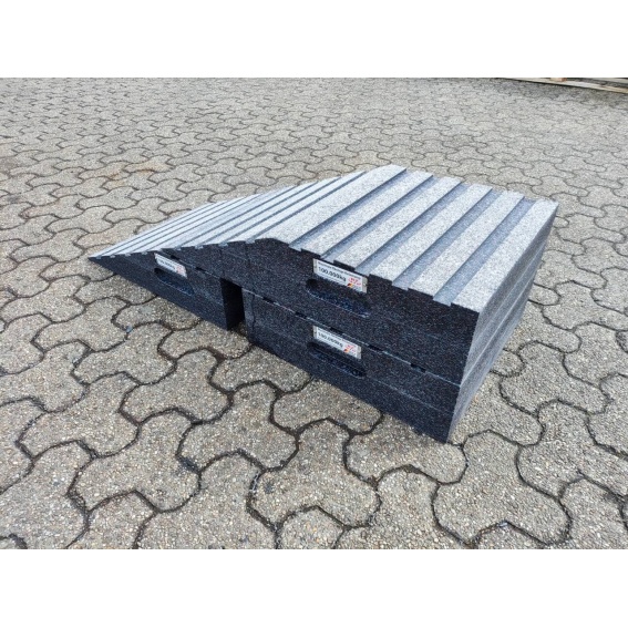 Rampe 1200 x 490 x 320 | 90 to. Set für Baggerverladung mit Querrippung 9 RZ60362- (6)