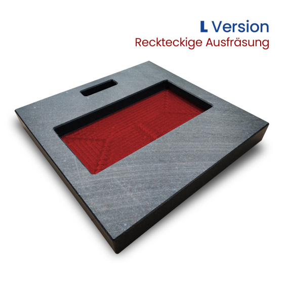 Container Stopp-Platte L. Schützt den Boden vor mechanischen Schäden durch Rollen.