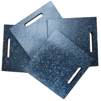 4er Set - RZ Stützplatten 245 x 245 x 10mm für Wohnwagen, Wohnmobil, Feldküchen und Verkaufanhänger - 1