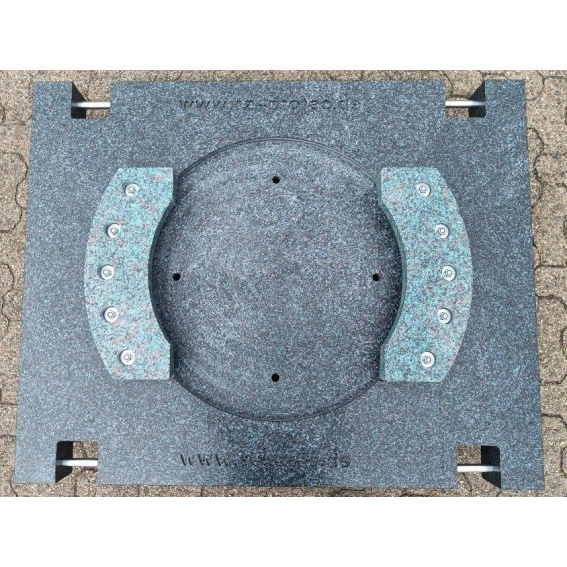 Stützplatte 1250x1000x100 für Demag AC 160 als Adapterplatte zu runder Originalstützplatte 2 IMG20220801140703