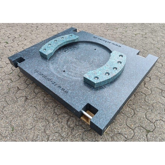 Stützplatte 1250x1000x100 für Demag AC 160 als Adapterplatte zu runder Originalstützplatte 7 IMG20220801140752