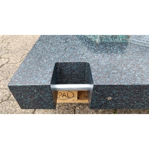 Stützplatte 1250x1000x100 für Demag AC 160 als Adapterplatte zu runder Originalstützplatte 9 IMG20220801140810