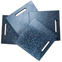 4er Set - RZ Stützplatten 245 x 245 x 10mm für Wohnwagen, Wohnmobil, Feldküchen und Verkaufanhänger - 1